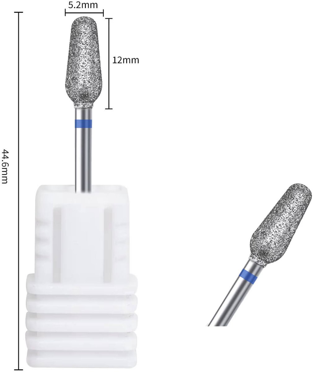 Cilindervormige Diamant Frees 1,2cm x 0,52cm Middel Grof