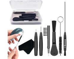 Allecto Plus - Reinigingsset voor gehoorapparaten en accessoires - Onderhoud voor hoortoestellen - Reinigingsset met opbergdoos - Reinigingsgereedschap voor schoonmaken
