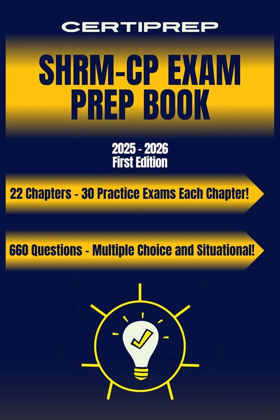CertiPrep - SHRM-CP Prep Book 2025-2026 First Edition - cover