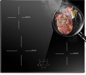Bol.com Inductie Kookplaat - Elektrische Kookplaat - Keramisch Kookplaat - Induction Hob - 4 Individuele Bedieningsknoppen - Ele... aanbieding