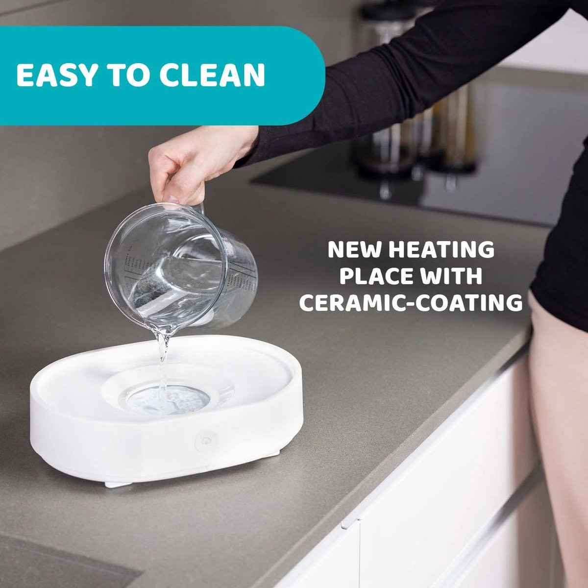 Chicco SterilNatural 3-in-1 Sterilisator - Steriliseert in 5 Minuten met Stoom | Tot 6 Flessen | 0m+ — cadeau in Cadeau-ideeën - foto 2