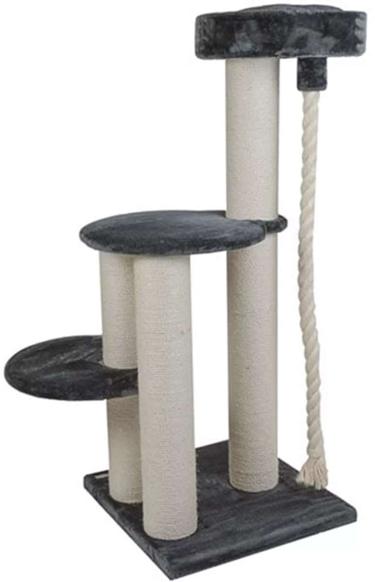 XXL krabpaal - katten krabpaal - Quapas Sturdy - maine coon - 44kg - 143cm hoog - donkergrijs dark grey