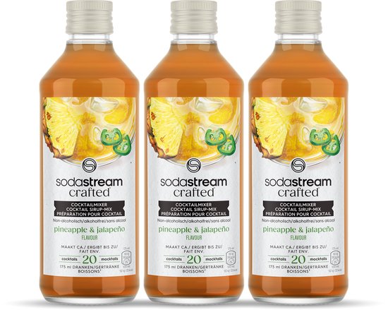 Sodastream Crafted Mixers Pineapple Jalapeno Siroop - 3 pack