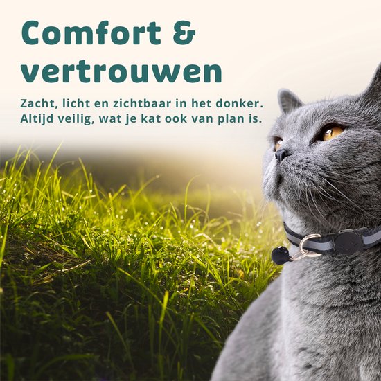 Collier pour chat Fermoir de sécurité Collier pour chat Collier pour chaton Collier pour Chats Set réfléchissant réglable – 18 pièces
