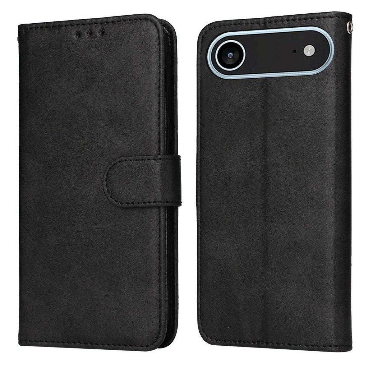 Mobigear Telefoonhoesje geschikt voor Apple iPhone Air Hoesje | Mobigear Wallet Bookcase Portemonnee | Pasjeshouder voor 3 Pasjes | Telefoonhoesje voor Pinpas / OV Kaart / Rijbewijs - Zwart