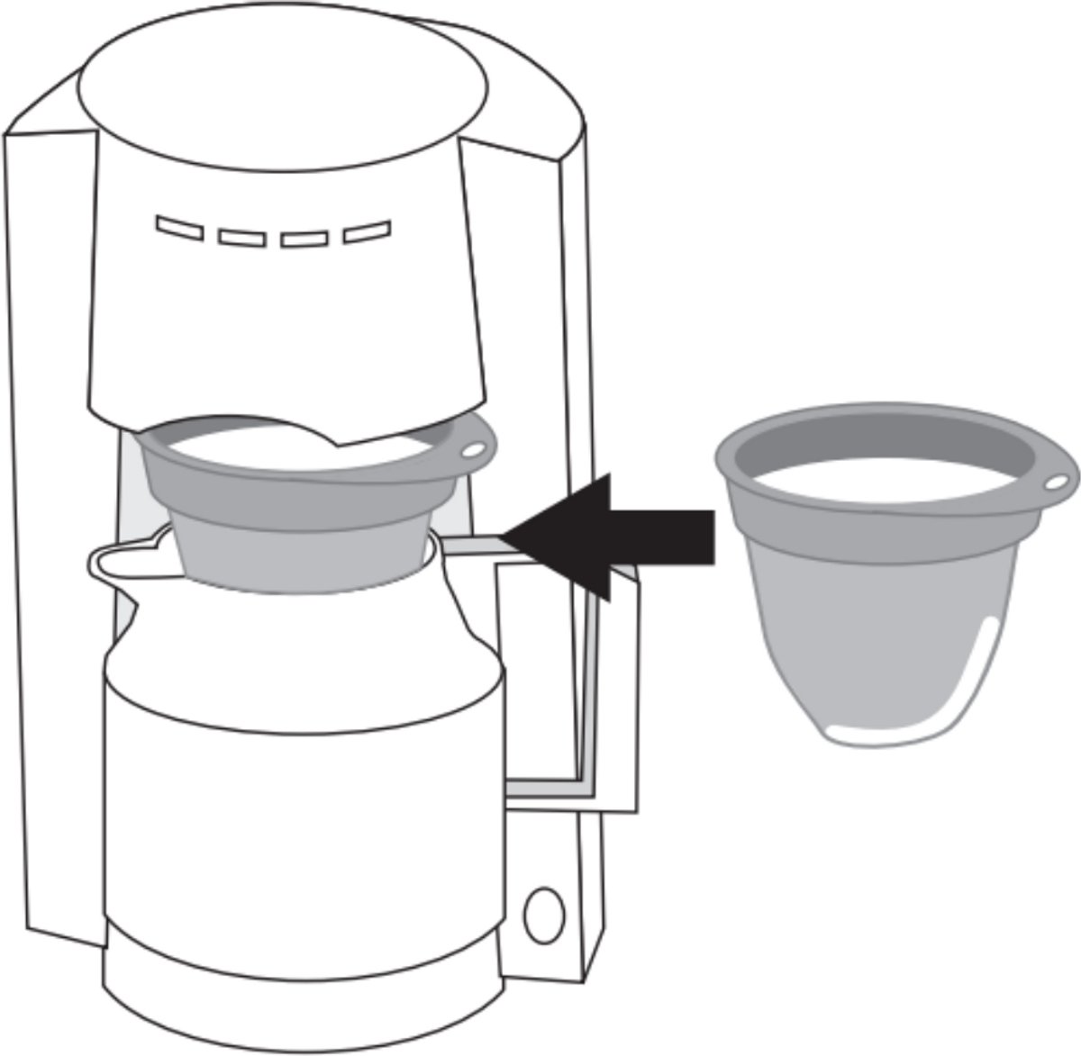 Colador de café con taza y 02 filtros