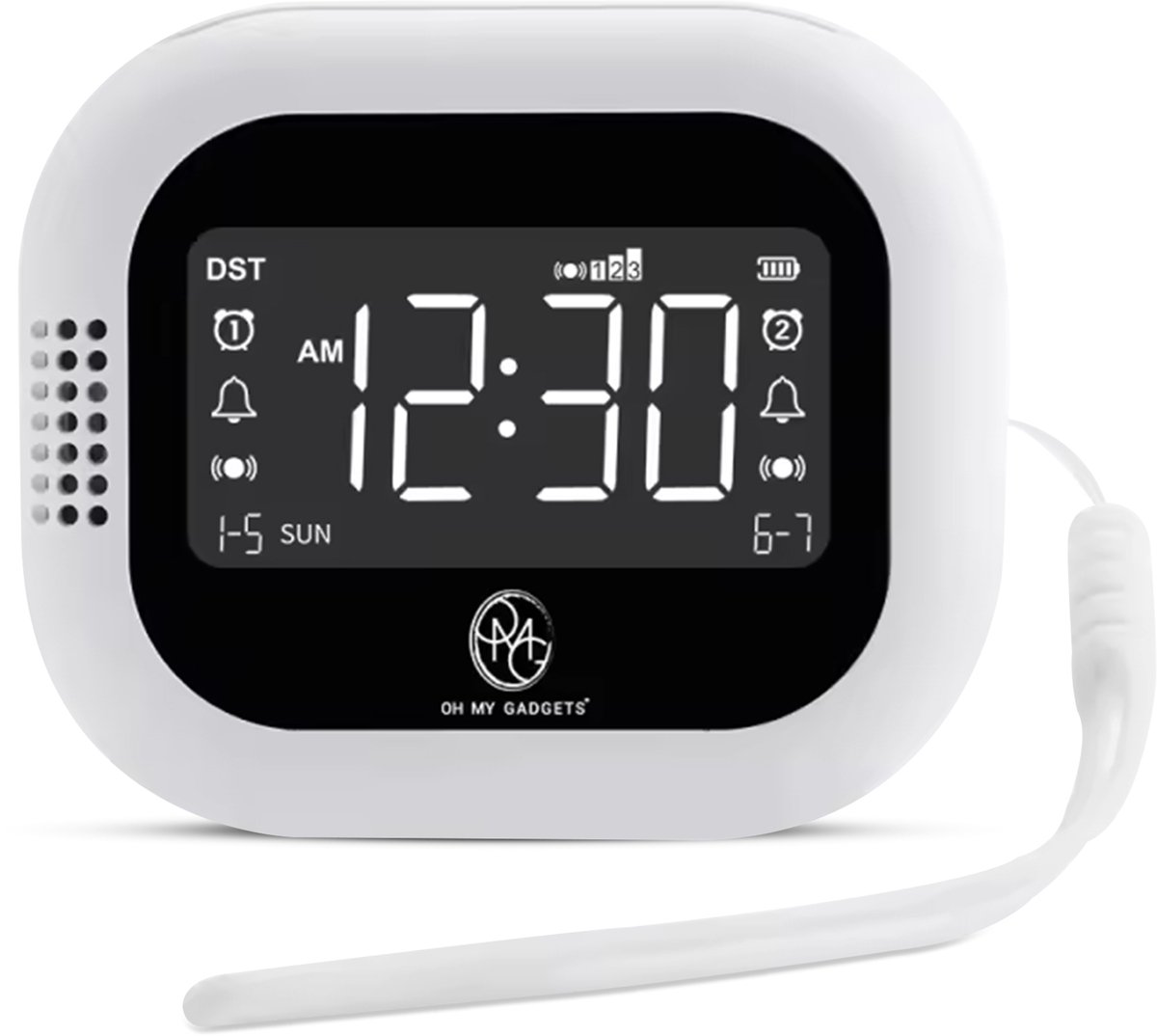 Réveil vibrant portable OMG Vibration intégrée, Dual alarme et