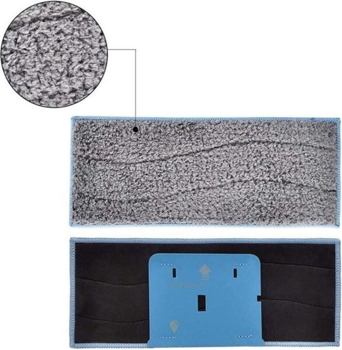 Dweil pads geschikt voor iRobot Braava Jet M6 voor nat dweilen M6134 Luxe Dweilpads Dweilrobot - 6x Microfiber Microvezel Dweil Doekjes Pads Set - Dweildoeken Nat Dweilen – foto 3