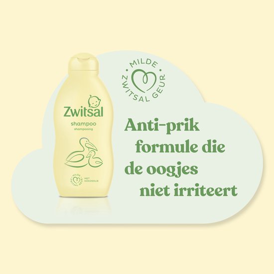 Zwitsal Shampoo - Baby - prikt niet in de oogjes en helpt het babyhuidje te beschermen - 6 x 200 ml van Zwitsal — afbeelding 3