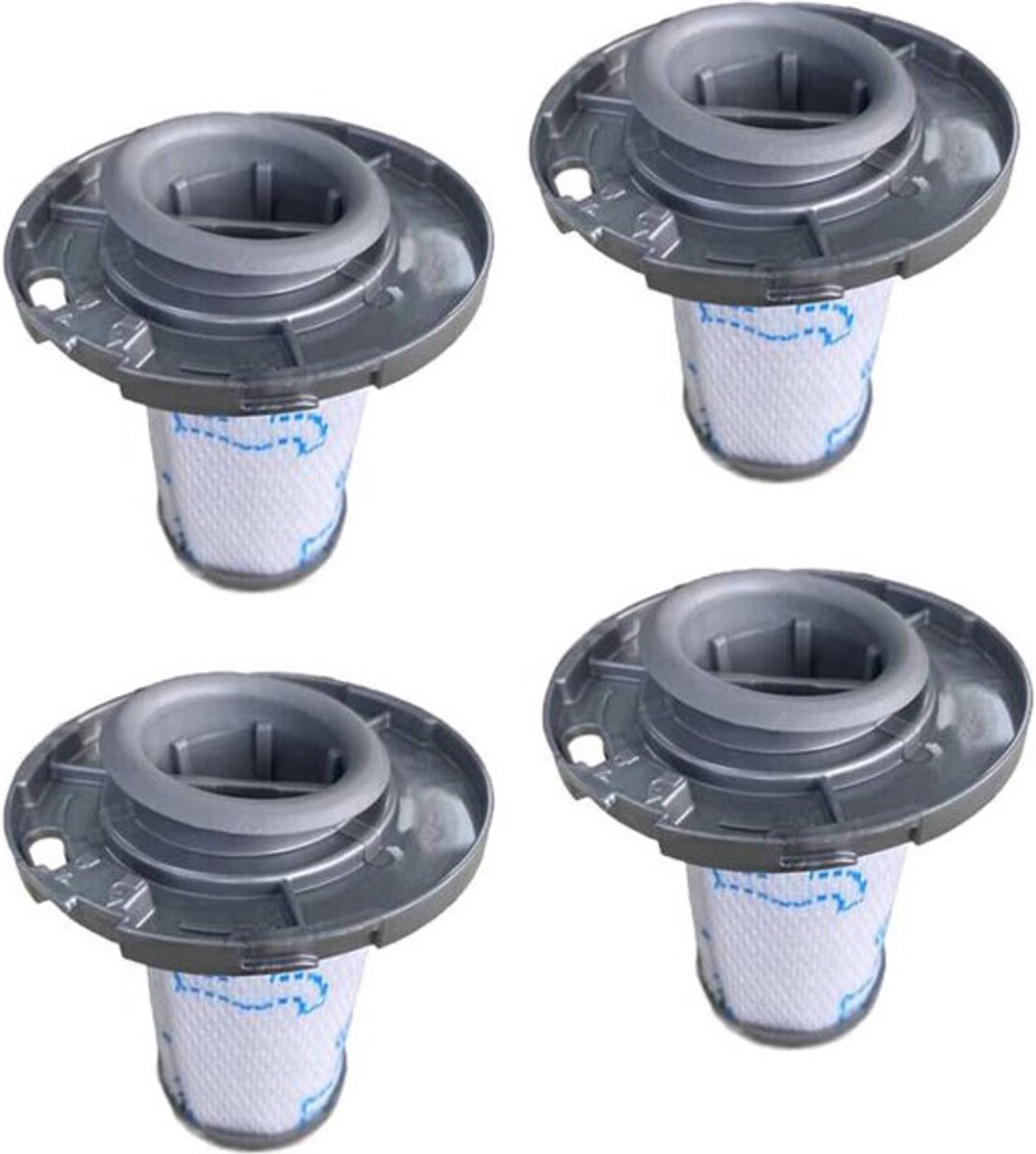 4 stuks Filters geschikt voor de Rowenta Xforce Flex 8.60 - ZR009006