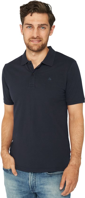 DANISH ENDURANCE Classic Fit Poloshirt Heren - biologisch katoen - Korte mouw - Donkerblauw Navy - Maat XL