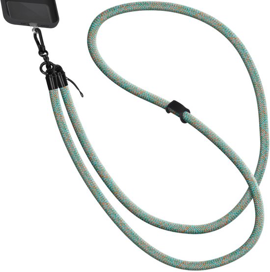 imoshion Universeel telefoonkoord one size - Telefoon Ketting - GSM Koord geschikt voor iPhone en Samsung - Groen & Oranje