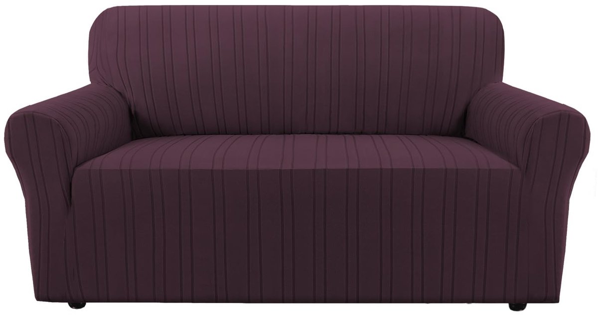 Ibenzoa® Elastische bankhoes – Stretch bankhoes voor woonkamer, 2-zits (135-165 cm), bruin