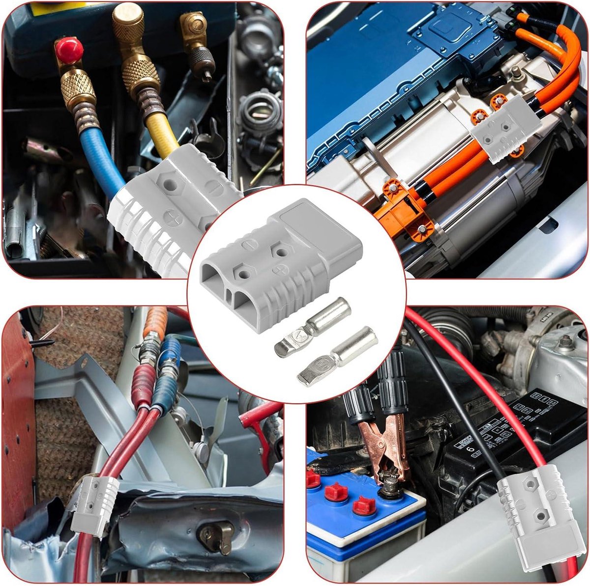 Stekker 50 A 600 V snelscheiding aansluiting met hoge stroom voor auto caravan boot zonne-systemen grijs — cadeau in Cadeau-ideeën - foto 4