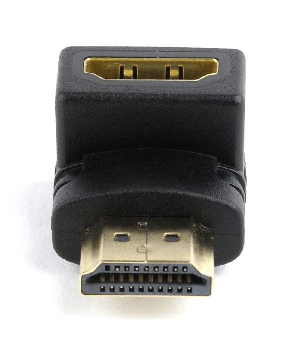 Ulanax® | HDMI Male naar HDMI Female - Adapter - Haakse connector - 90 graden - Zwart
