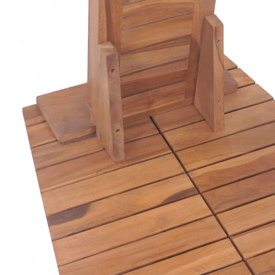 vidaXL Tuindouche 70x75x204 cm massief teakhout