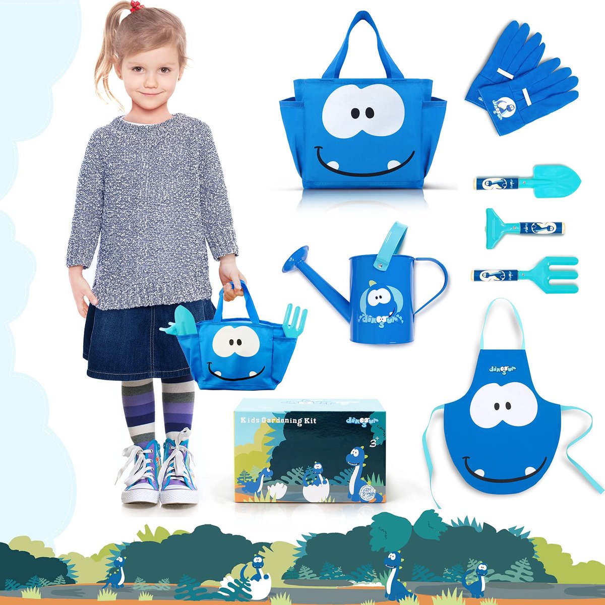 Ibenzoa® Tuingereedschapset voor Kinderen - Met Handvatten en Tas