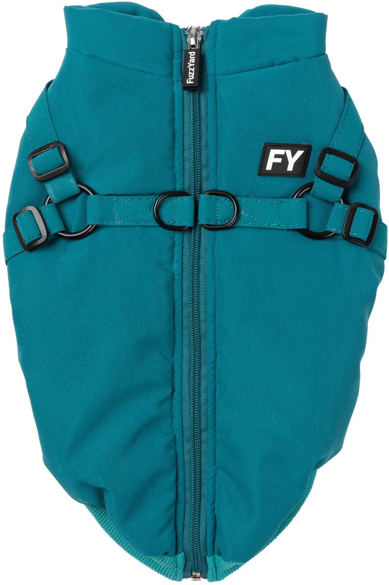 Fuzzyard Hondenjas Flash - Hondenkleding - Teal Size 6