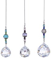 Zonnevanger Kristallen H & D Hyaline & Dora Regenboog-zonnevanger Set – 7 Kristallen Hangers Voor Je Raam Of Tuin Feng Shui Raamdecoratie