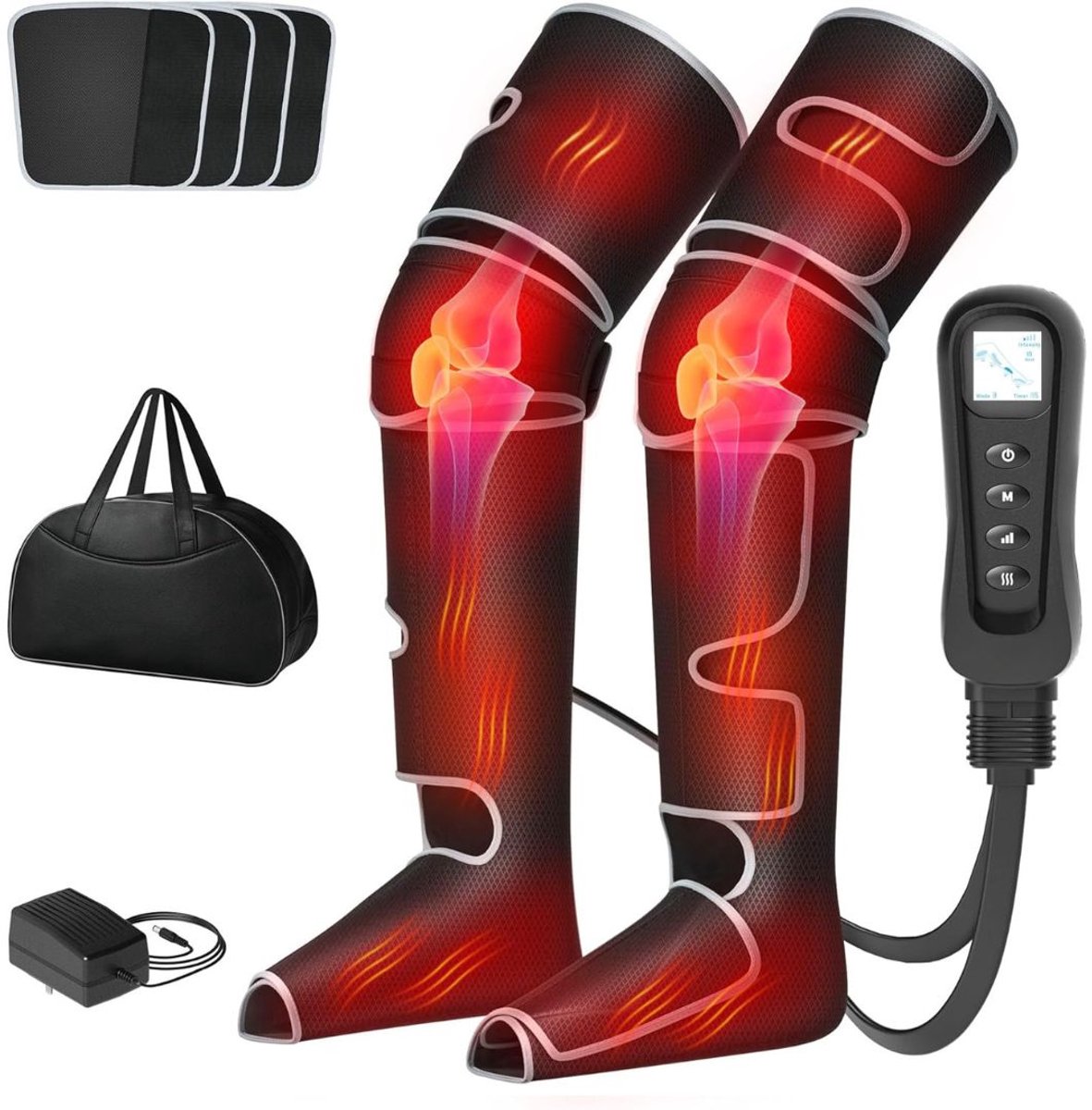 CLVP® Beenmassage Apparaat - Voetmassage apparaat Bloedsomloop - Spier Herstel - Zwart