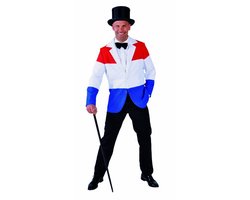100% NL & Oranje Kostuum | Skybox Supporter Holland Colbert Man | Small | Carnaval kostuum | Verkleedkleding
