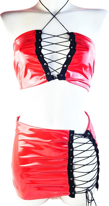 RuiChy Minirok met hoge taille en shorts, sexy, doorschijnend, plissé, elastisch, A-lijn, Y2K, korte rok voor clubparty, streetwear, Zwart, M