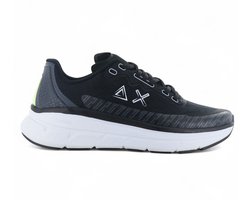 SUN68 Jupiter Air Mesh - Heren Sneakers Schoenen Zwart Z35126-11 , Maat: EU 44