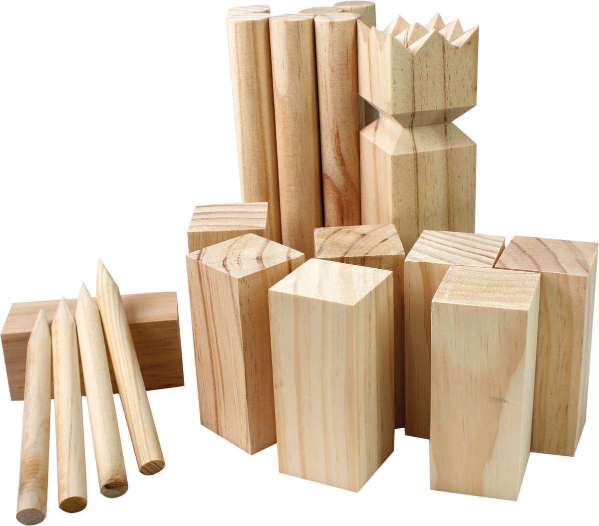 Tactic Kubb – Vang- en werpspel – Origineel Zweeds Werpspel In Luxe Houten Draagkist – Duurzaam Grenenhout — afbeelding 15