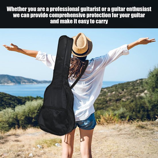 Sac De Transport Pour Guitare Acoustique CAHAYA - Rembourrage Épais Style Bohémien