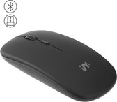 iMoshion Draadloze Muis voor Laptop en Computer - Oplaadbaar via Kabel - Rechts en Linkshandig - Stille Klik - Zwart