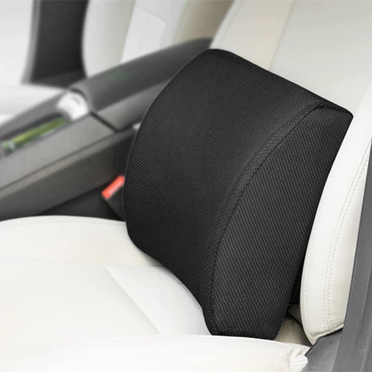 Ergonomisch Rugkussen - Best Life Rugkussen - Rugsteun Onderrug - Rugsteun Onderrug - Lendekussen - Lendensteun - Thuiswerken - Geschikt Voor Auto, Bureaustoel, Bank en Bed - Bureaustoel,Bank en Bed – foto 6
