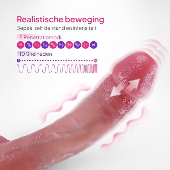 Pure Pleasure ® – Vibromasseur gode réaliste avec fonction poussée et  Chauffage – 8
