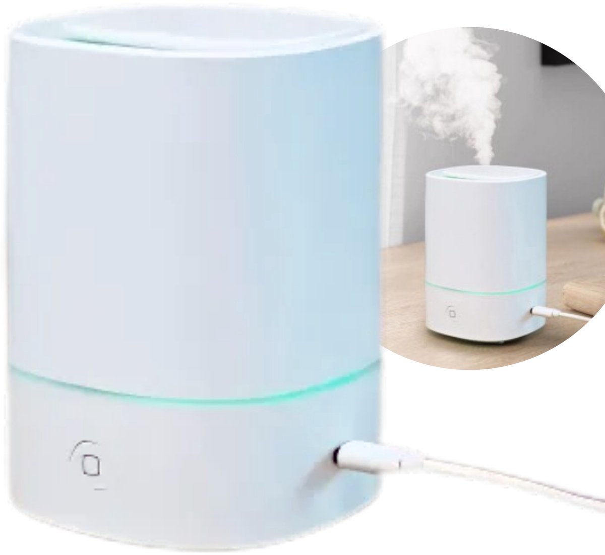 Knaak Aroma Diffuser - Ultrasoon - Luchtbevochtiger - 7 LED Kleuren - Stil - Voor Essentiële Oliën
