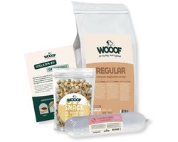 WOOOF Regular hondenvoer - Probeerpakket - Geperst hondenvoer - Geperste hondenbrokken - Droogvoer - 3kg