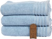 Handdoeken Betully ® XL 70x140 - Set de 3 - Serviettes de bain qualité hôtelière - 100% coton - Qualité lourde 500 g/ m2- Bleu ciel