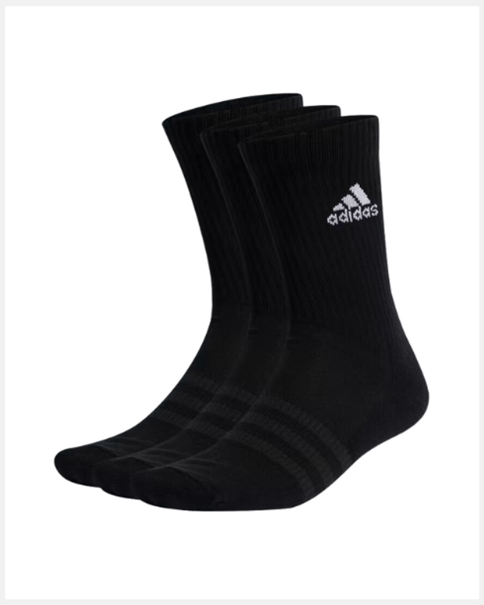 adidas Sportswear Gevoerde Sokken 3 Paar Unisex Zwart