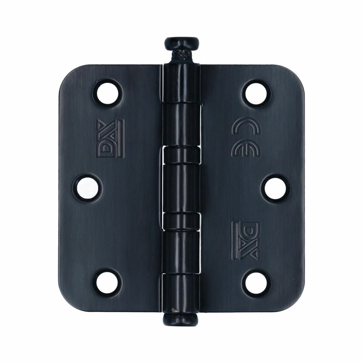 Kogelscharnier - Zwart - Staal - VEILIG - VEILIG Kogellagerronde hoek 76x76mm zwart - set van 2