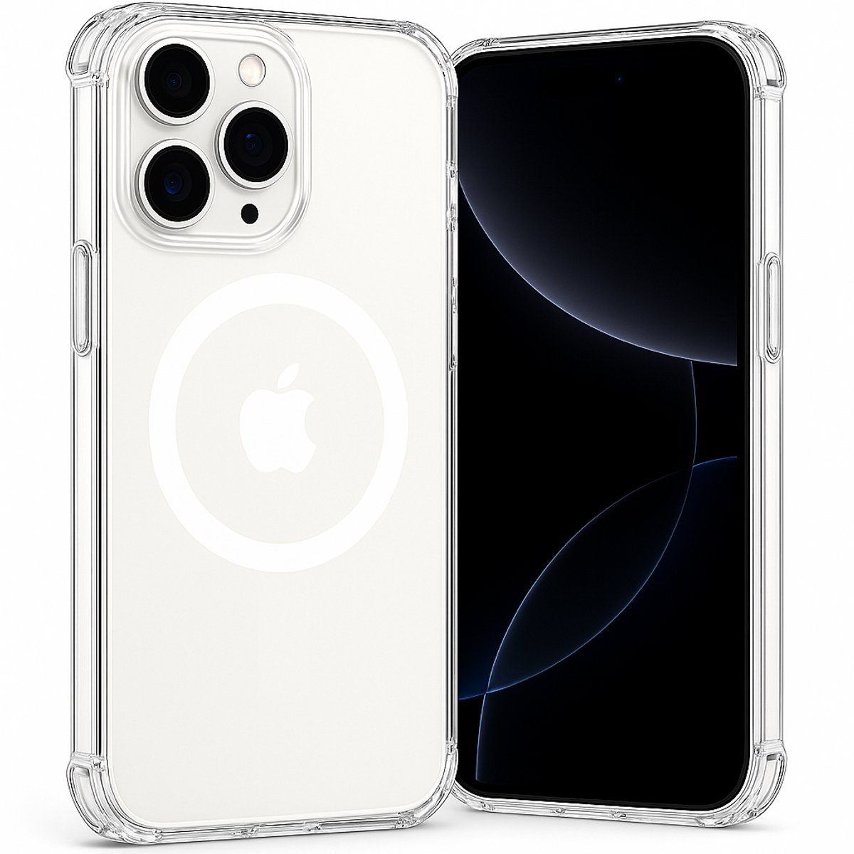 SnapSkin Hoesje geschikt voor iPhone 16 Pro - Geschikt voor MagSafe Case - Transparant