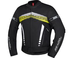 IXS RS-400-ST 3.0 Waterdichte Zwart Wit Geel Textiele Motorjas - Maat 2XL - Jas
