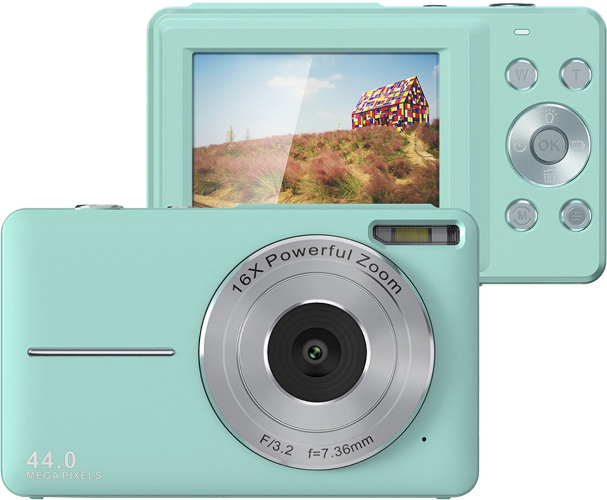 NAXSIR Compacte digitale camera voor beginners - Draagbare kindercamera met autofocus
