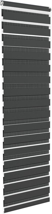 Store enrouleur double NAIZY Klemmfix sans Embouts 60x220 cm pince pour store enrouleur Store enrouleur de Protection solaire Store enrouleur pour Fenêtres et Portes Store enrouleur Zebra Store enrouleur à traction latérale, Zwart