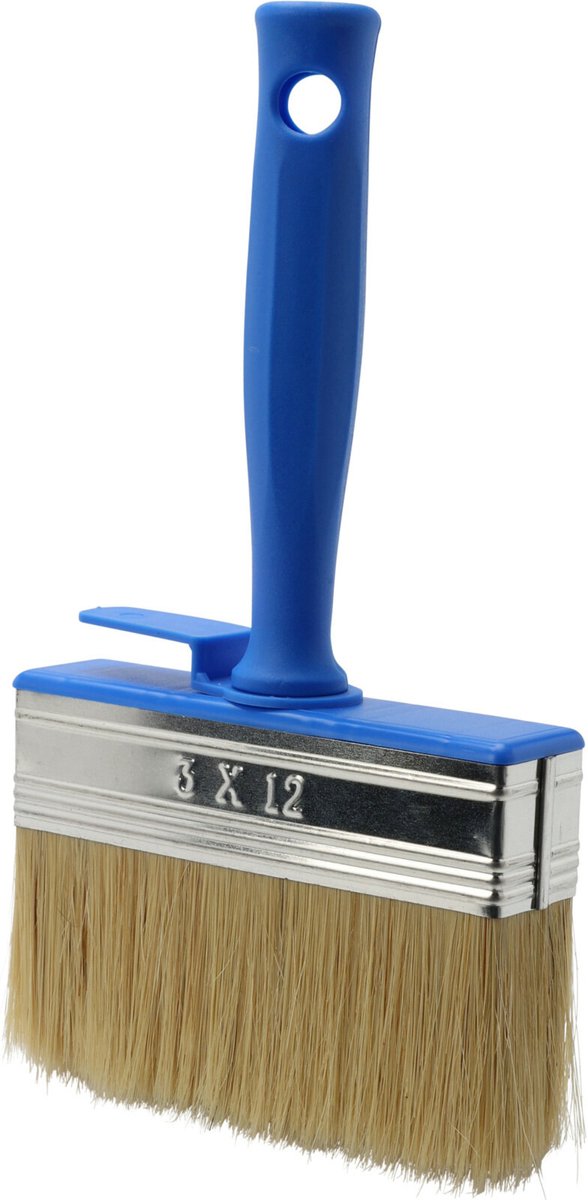 FX Tools Blokkwast van 12 x 3 cm - schilderen - verfspullen - dikke kwasten - kunststof - syntetische haren