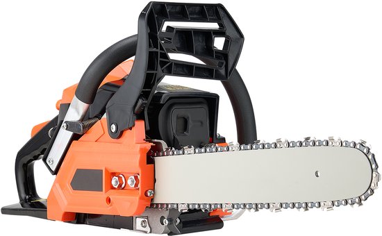 40cc Benzinekettingzaag, 355 Mm Kettingzaag Met 1,8 Pk, Ergonomische Handgreep, Twee Tanks, Noodstopschakelaar, Max. 12000 Tpm, Ideaal Voor Houtbewerking, Snoeien En Opruimen — afbeelding 2