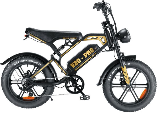 Fatbike Stickerset Gold Metallic – Weerbestendige Luxe Fietsstickers voor Fatbike Pro Mini