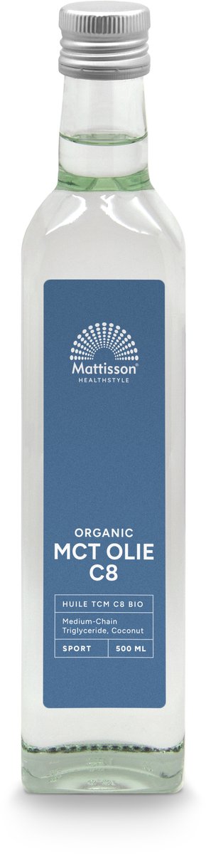 Mattisson - Biologische MCT Olie C8 - 500ml