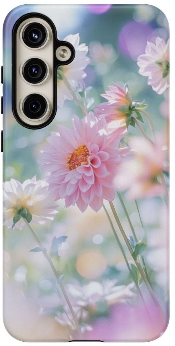 Kleurige Bloementros – Telefoonhoesje Geschikt voor Galaxy S24 Plus