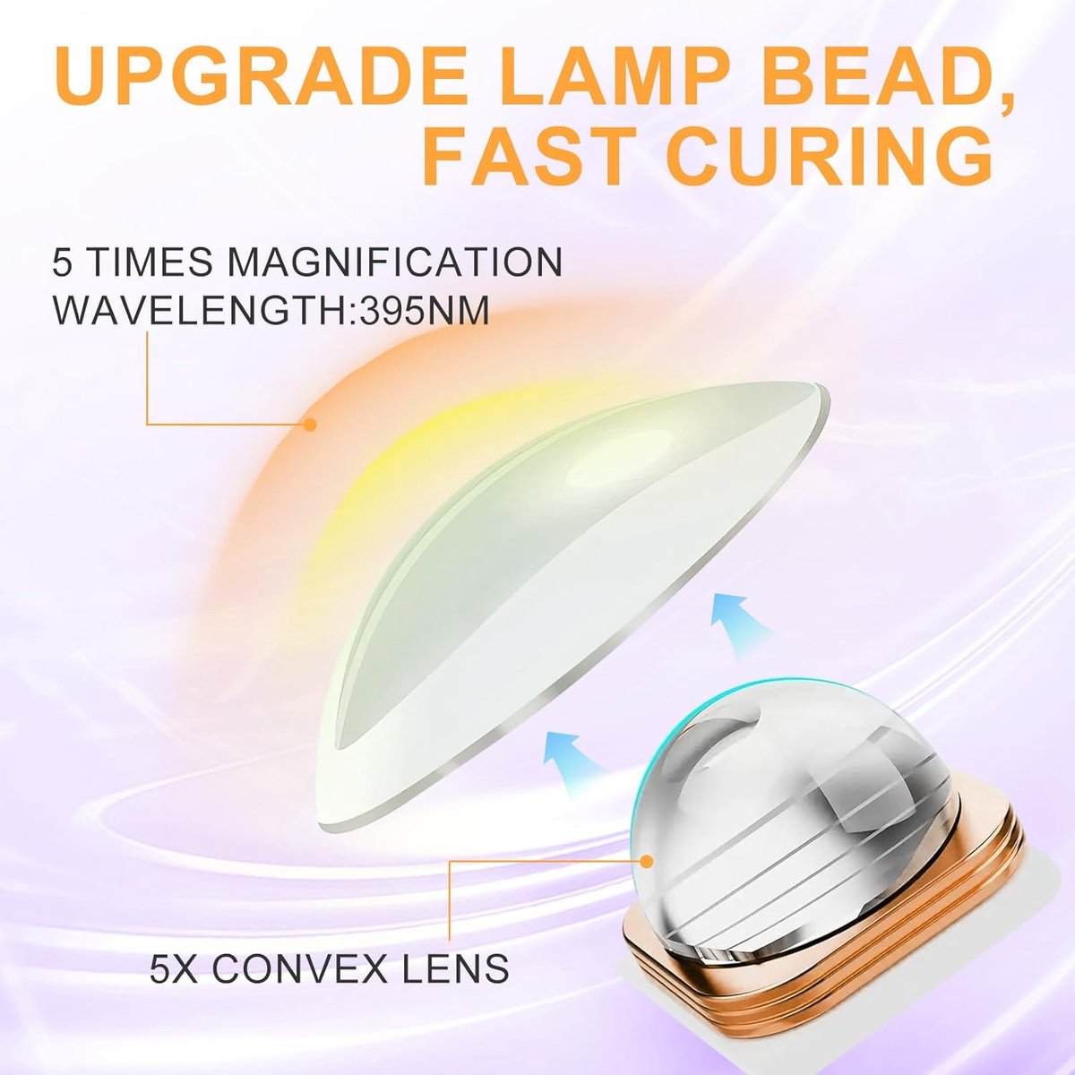 Draagbare UV-lamp voor gelnagels, paarse mini-UV-lamp voor nagels, draadloze nagellamp, oplaadbaar met led-display, lamp voor decoratie met strass-lijm, doe-het-zelf thuis — cadeau in Verzorging - foto 2