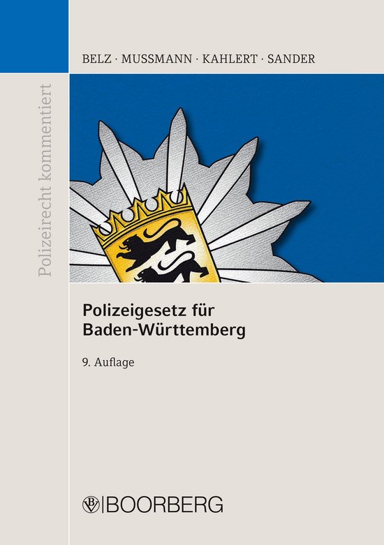 Polizeirecht kommentiert - Polizeigesetz für Baden-Württem ... - cover