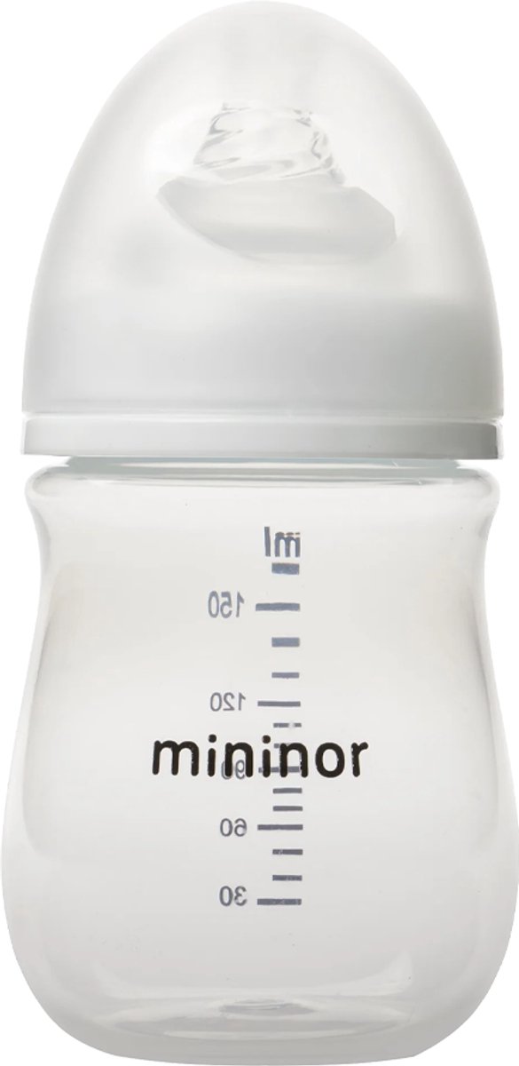 Mininor babyfles - kunststof - 160 ml - vanaf 0 mnd