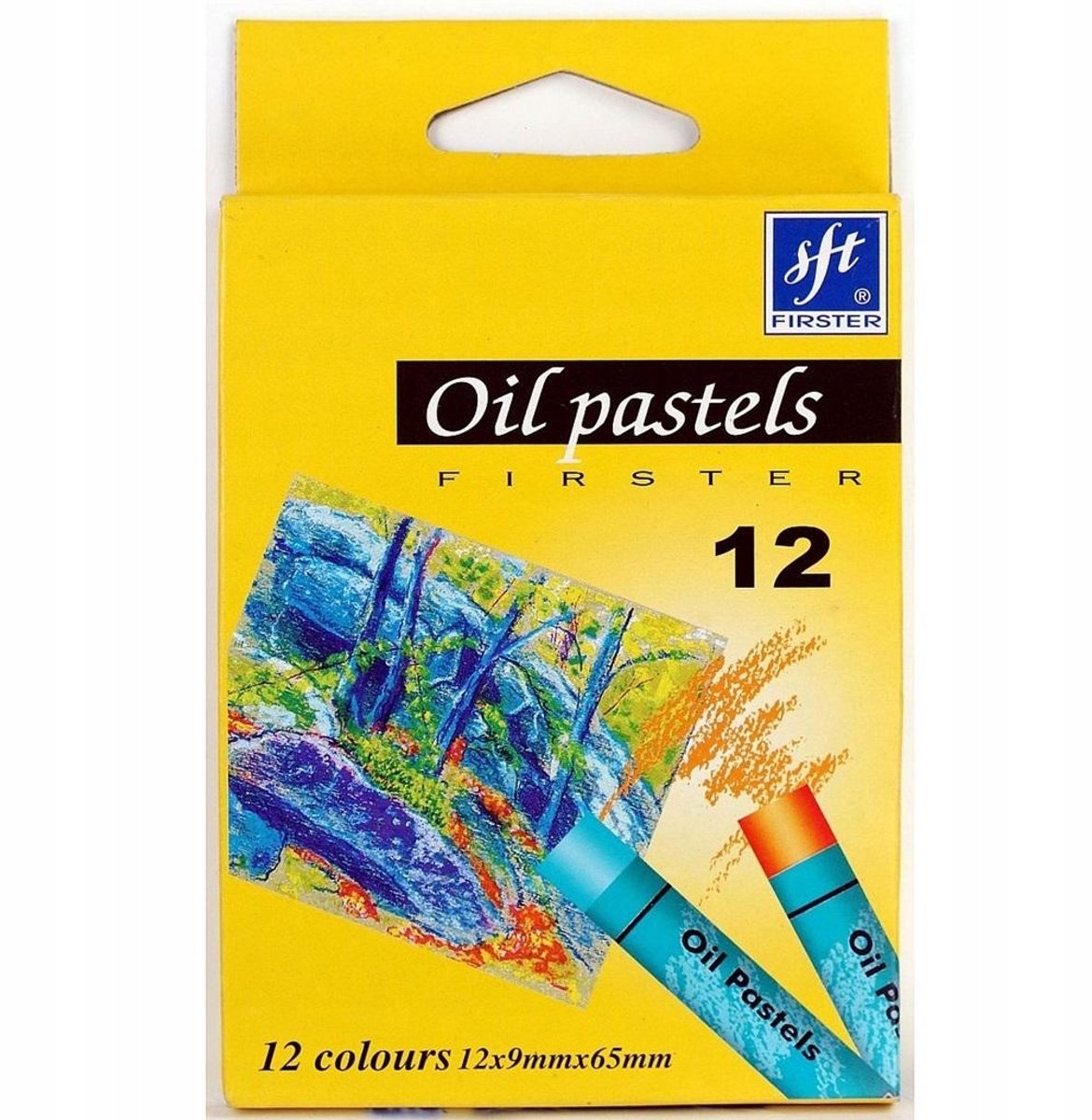 Titanum - Oliepastels - 12 Kleuren - Ronde Sticks - Zacht en Crèmig